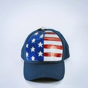 Kids USA Sequined Baseball Hat Cat & Jack